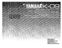 Yamaha K-09 - Owners Manual 